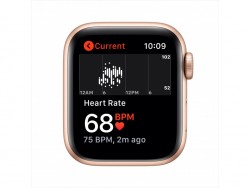 Apple Watch SE LTE 40mm Gold Aluminum Case with Pink Sand Sport Band (MYEA2)