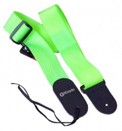 DIMARZIO NYLON WITH LEATHER ENDS (NEON GREEN)