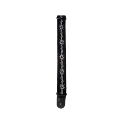 D'ADDARIO PLANET LOCK GUITAR STRAP (BARBED WIRE)