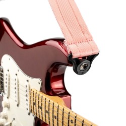 D'ADDARIO 50BAL06 AUTO LOCK GUITAR STRAP (NEW ROSE)