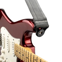 D'ADDARIO 50BAL09 AUTO LOCK GUITAR STRAP (METAL GREY)