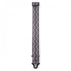 D'ADDARIO 50BAL03 AUTO LOCK GUITAR STRAP (BLACK PADDED GEOMETRIC)