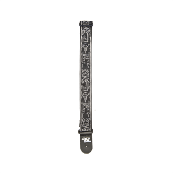 D'ADDARIO JOE SATRANI WOVEN GUITAR STRAP (Skull N Bones)