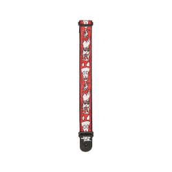 D'ADDARIO JOE SATRANI WOVEN GUITAR STRAP (Up in Flames)