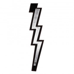 D'ADDARIO 25LNBT00 LIGHTNING BOLT SUEDE GUITAR STRAP (SILVER)