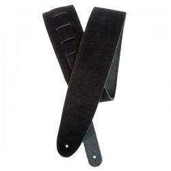 D'ADDARIO 25SS00-DX Suede Guitar Strap (Black)