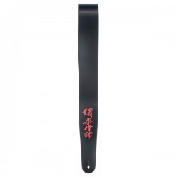D'ADDARIO 25LCHN ICON LEATHER GUITAR STRAP, CHINESE SCRIPT