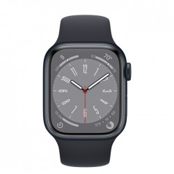 Apple Watch Series 8 GPS 41mm Midnight Aluminum Case w. Midnight Sport Band (MNP53/MNU73)