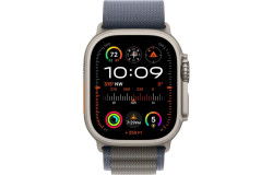 Apple Watch Ultra 2 GPS + Cellular 49mm Titanium Case with Blue Alpine Loop - Medium (MREP3/MRFC3)