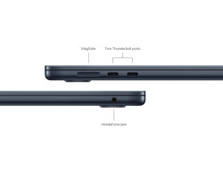 MacBook Air M3 15,3" 8CPU/10GPU/24GB/512GB Midnight 2024 (MC9L4)