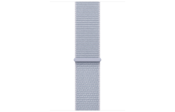 Apple Watch Series 10 GPS 46mm Silver Aluminum Case w. Blue Cloud Sport Loop (MWWN3)