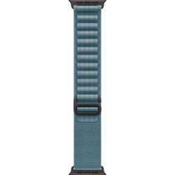 Apple Watch Ultra 3 LTE 49mm Black Tit. Case w. Light Blue Alpine Loop - Large (MF254+MG9M4)