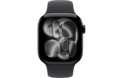 Apple Watch Series 11 GPS 46mm Jet Black Alu. Case w. Black S. Band - M/L (MEUX4)